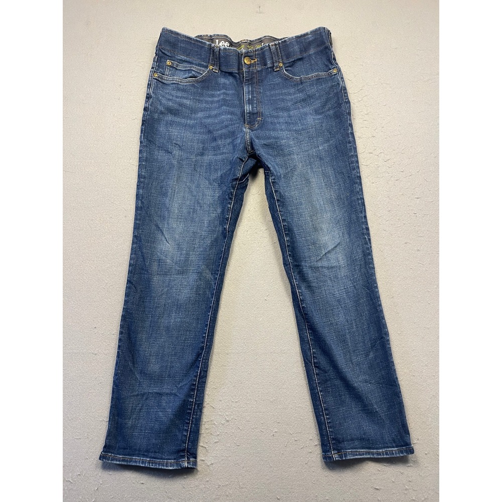 Lee Extreme Motion Jeans Denim Medium Wash 37x27 Mens